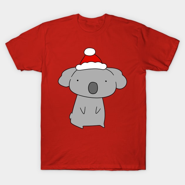 Santa Hat Koala T-Shirt by saradaboru